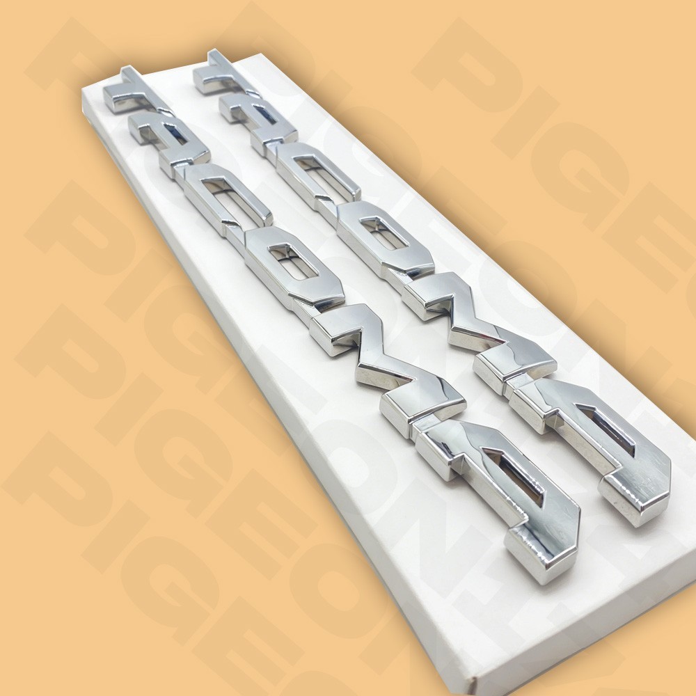 CHROME DOOR SIDE EMBLEM FOR 2016-2024 TACOMA LEFT RIGHT NAMEPLATE BADGE 2PCS SET