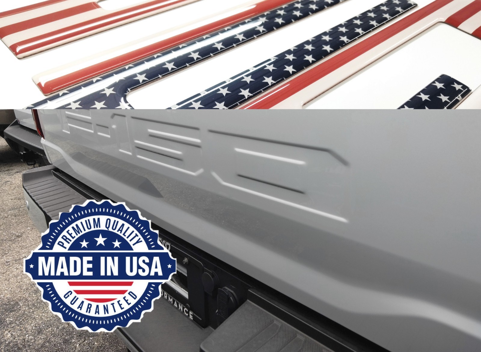 COMPATIBLE WITH 21 22 2023 2024 2025 2026 DOMED RAISED US FLAG TAILGATE LETTERS