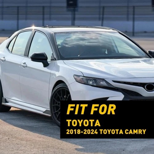 1Set For Toyota Camry 2018-2024 Gloss Black Window Molding Decor Trim Strip