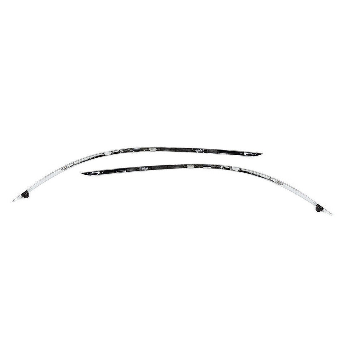 LH+ RH Front Bumper Chrome Trim Avantgarde For Mercedes C Class W204 07-10
