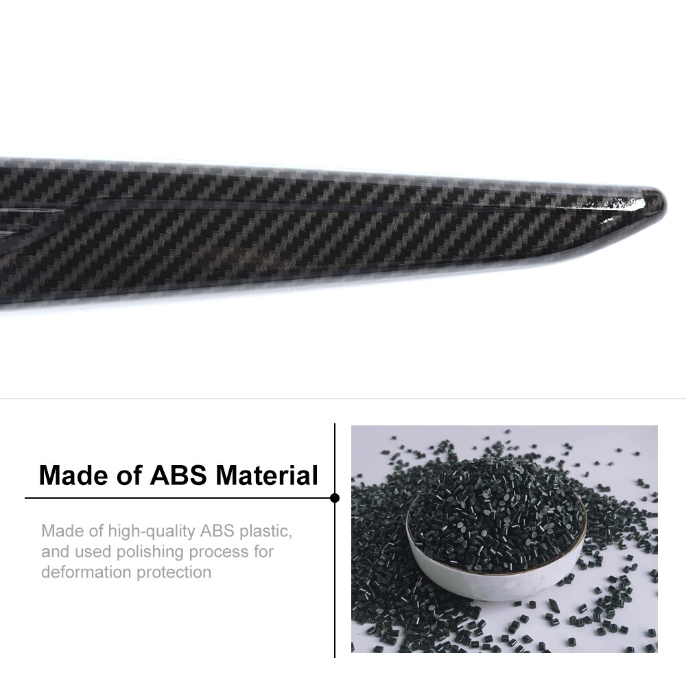 Carbon Fiber Front Rear Grille Logo Badge For Chrysler 300/300C 15+ Carbon Fiber