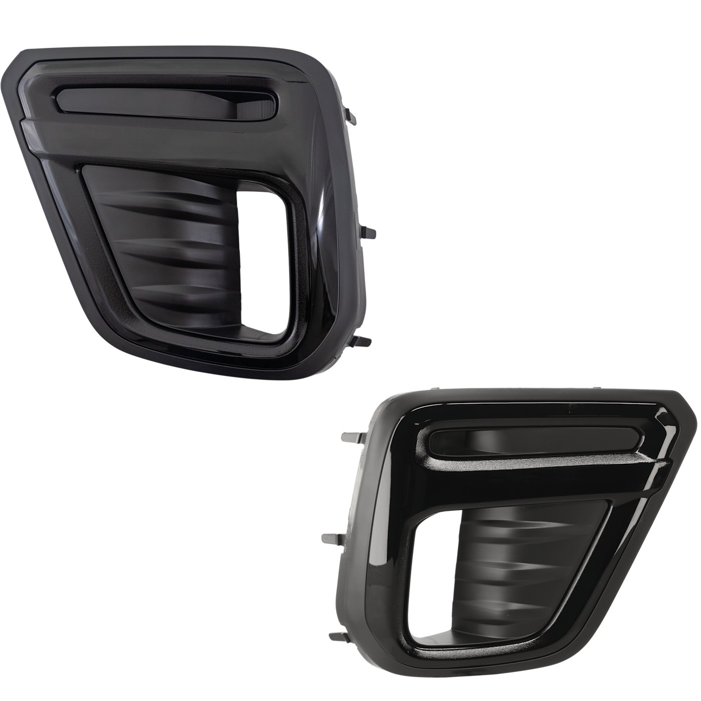 Pair Set of 2 Fog Light Covers Front Driver & Passenger Side Left Right