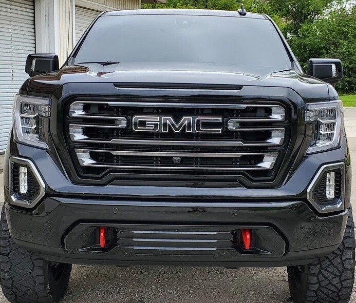 Front Grille&Rear Tailgate Emblem Chrome fit for 19-26 Sierra 1500 2500HD 3500HD
