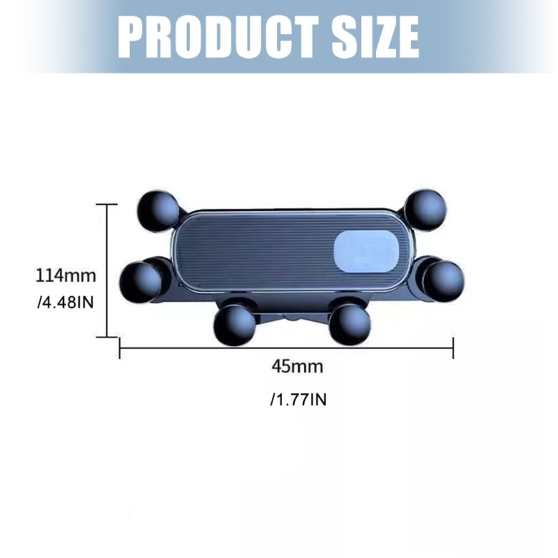 None Blocking Car Vent Mobile Holder 360 Adjustable View Secure Locking For Long