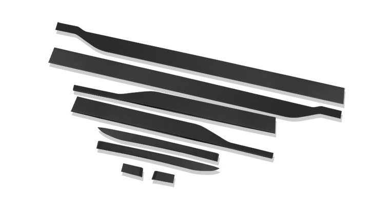 Body Side Door Mouldings Cover 8PC for Honda CR-V 2024 Black Titanium Steel N