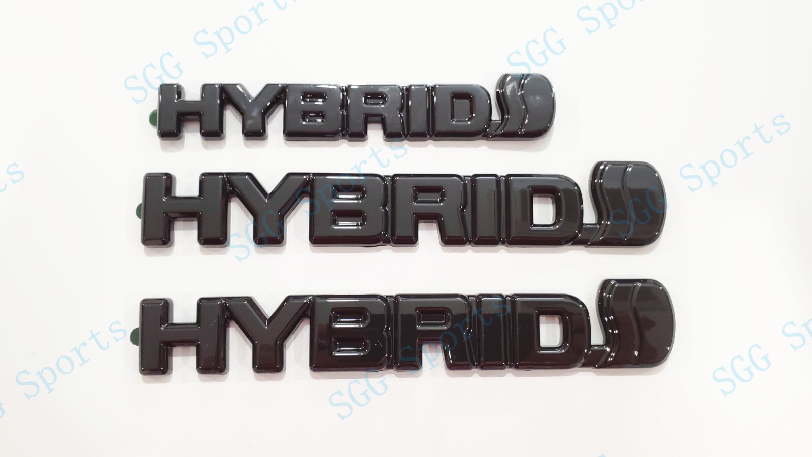 6PCS Gloss Black HYBRID Highlander AWD OVERLAY Emblem Fit 2020+Toyota Highlander