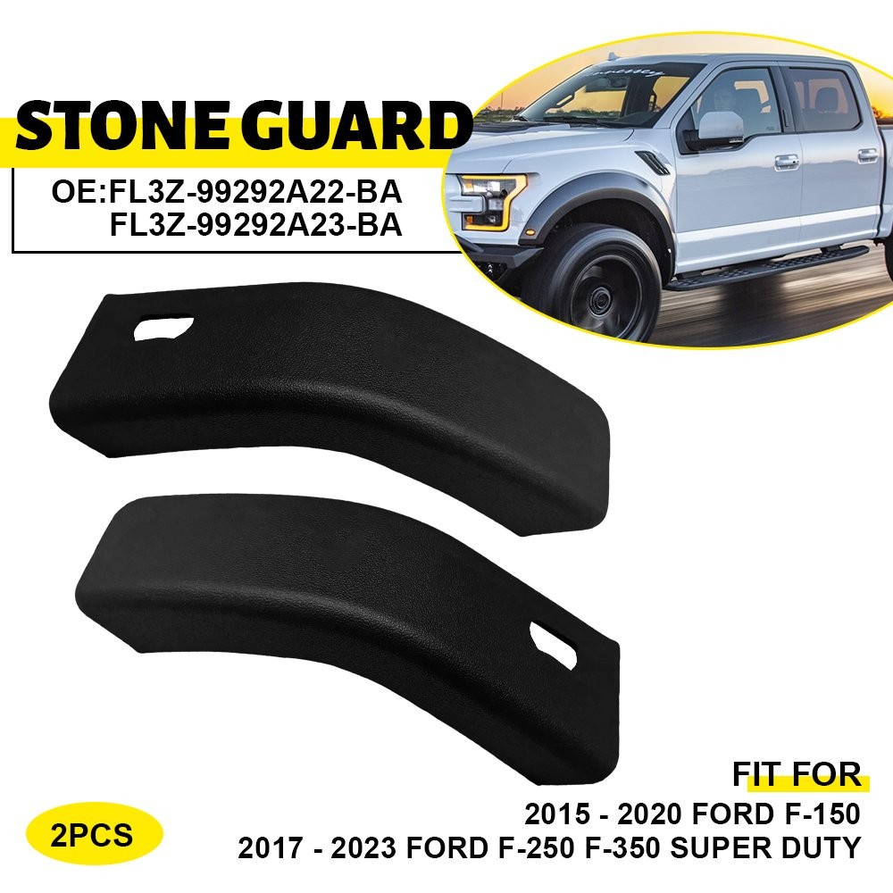 2PCS For Ford F250 F150 F350 Left and Side Right Stone Guard Deflector