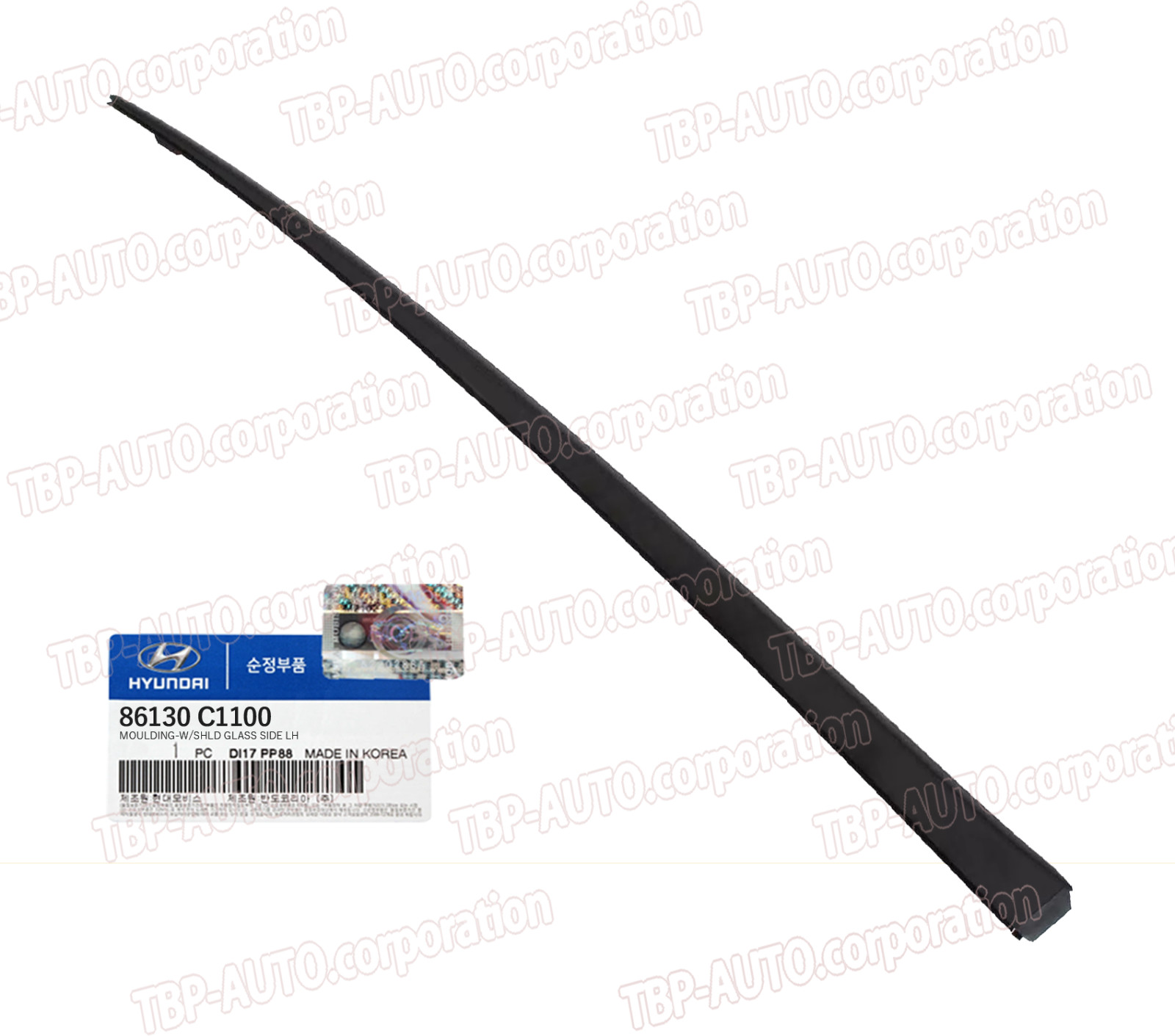 GENUINE ® Windshield Pillar Molding FRONT LEFT for 2015-2019 Sonata 86130C1100