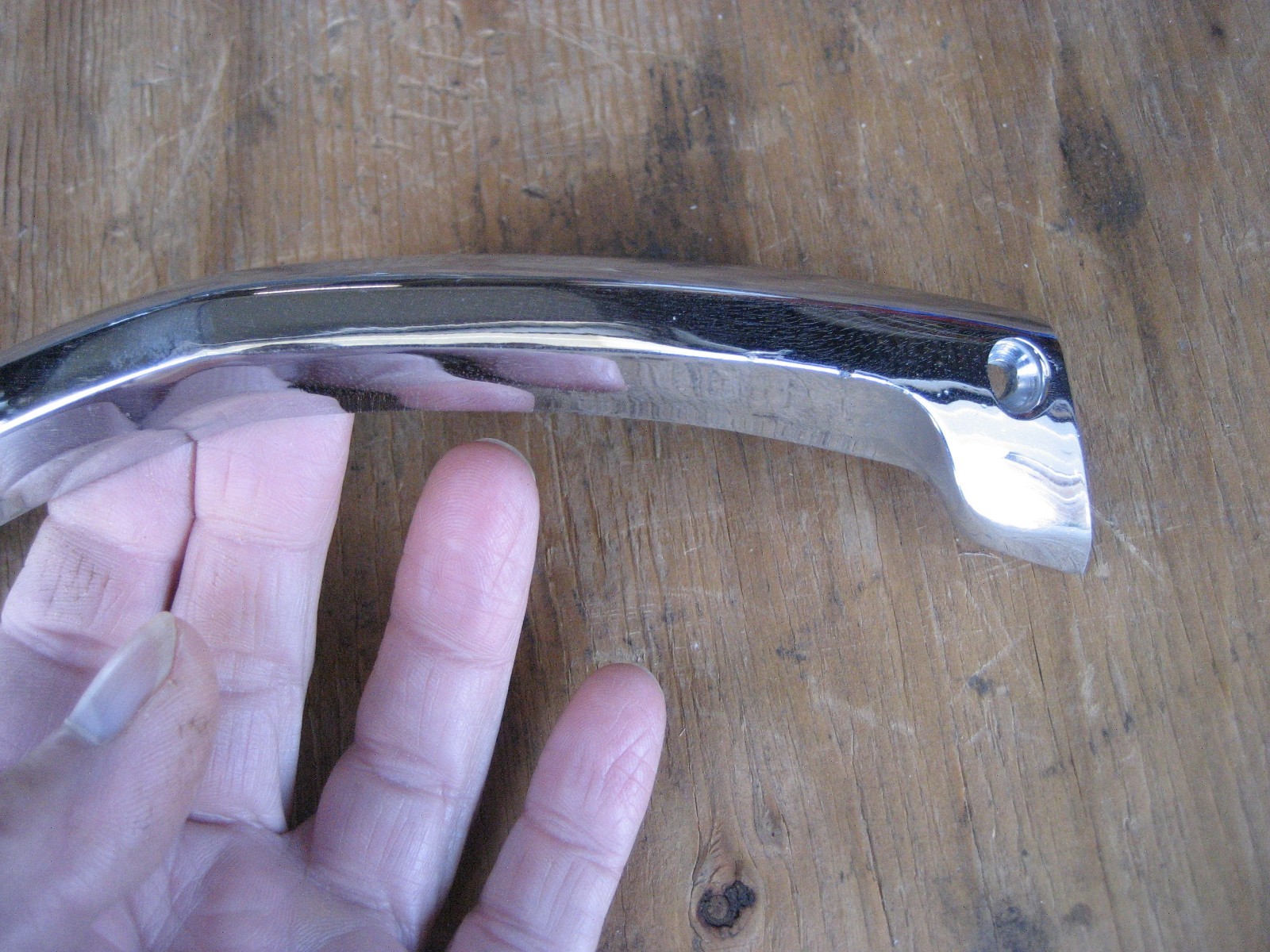 1949 CADILLAC LOWER LEFT FOG LIGHT BEZEL FRAME-ORIGINAL 1454735 LH