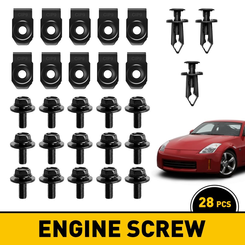 For Infiniti Engine Splash Shield Bumper Body Hardware Bolt Screw nut Clip Rivet