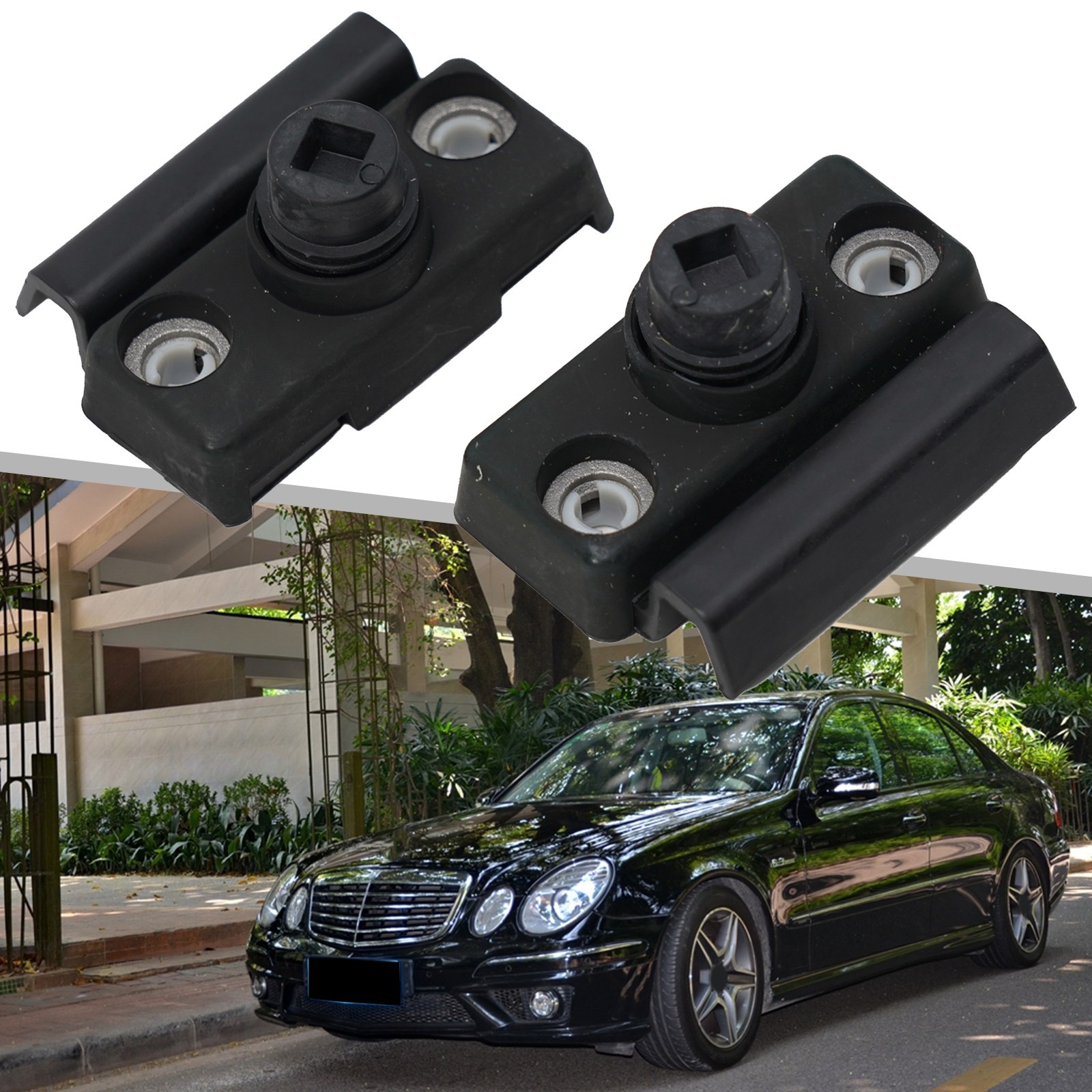 Superior Replacement Bumper Buffer for Mercedes E Class W211 2 Pieces Set