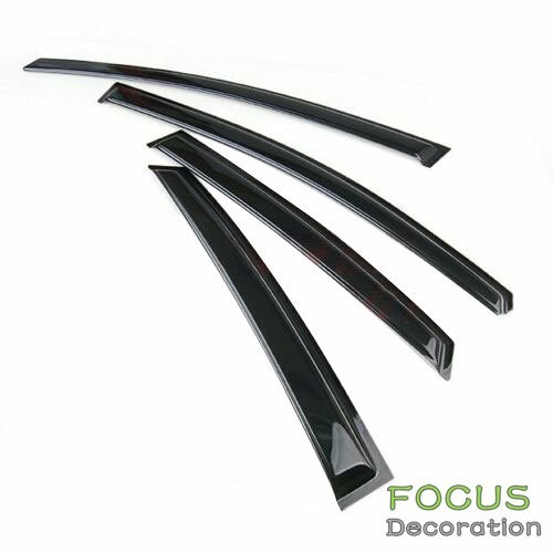 4Pcs For Nissan Sentra 2013-2019 Smoke Sun Rain Vent Guards Shade Window Visors
