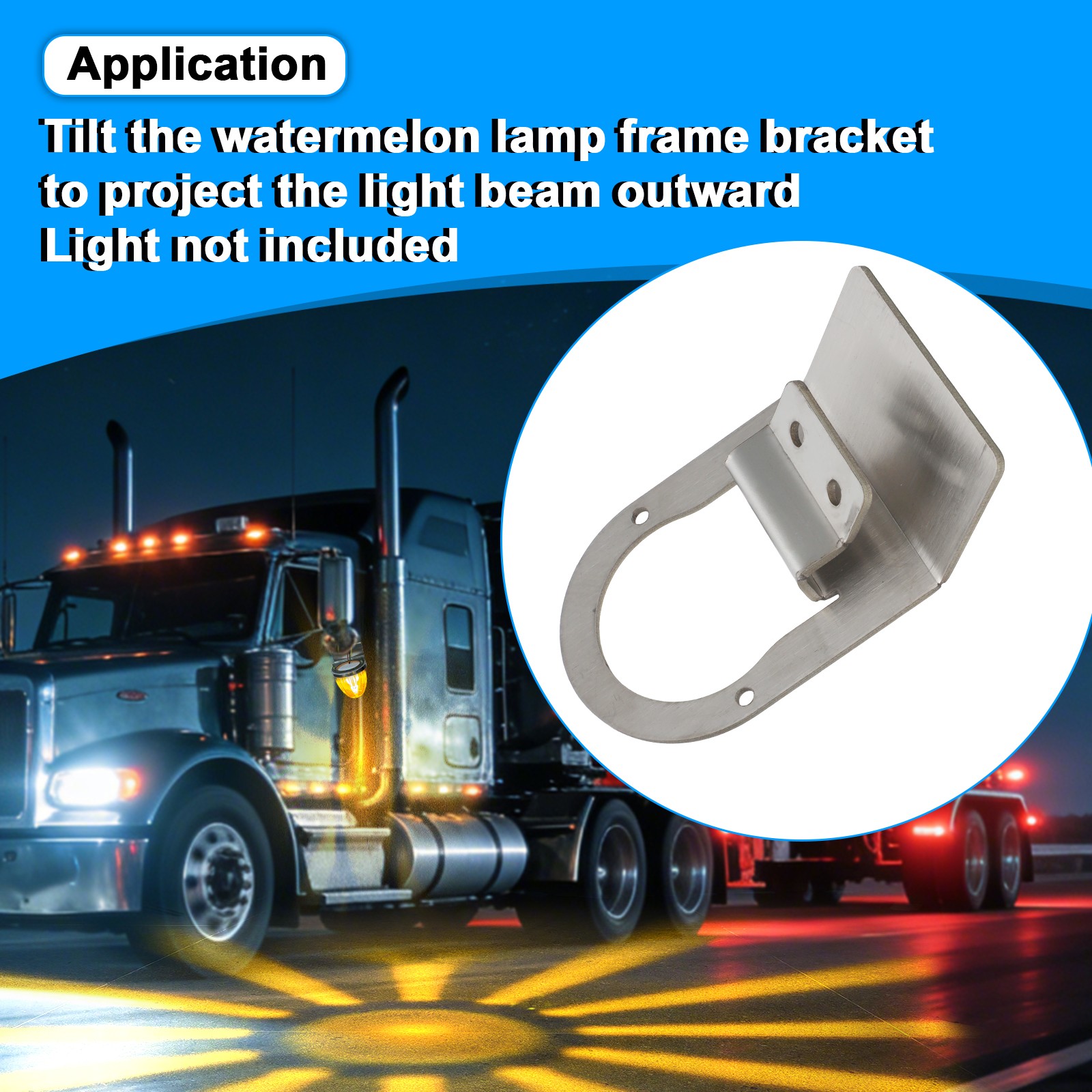 Watermelon Under Glow Frame For Peterbilt/Kenworth 359/379/389 660 680 Bracket