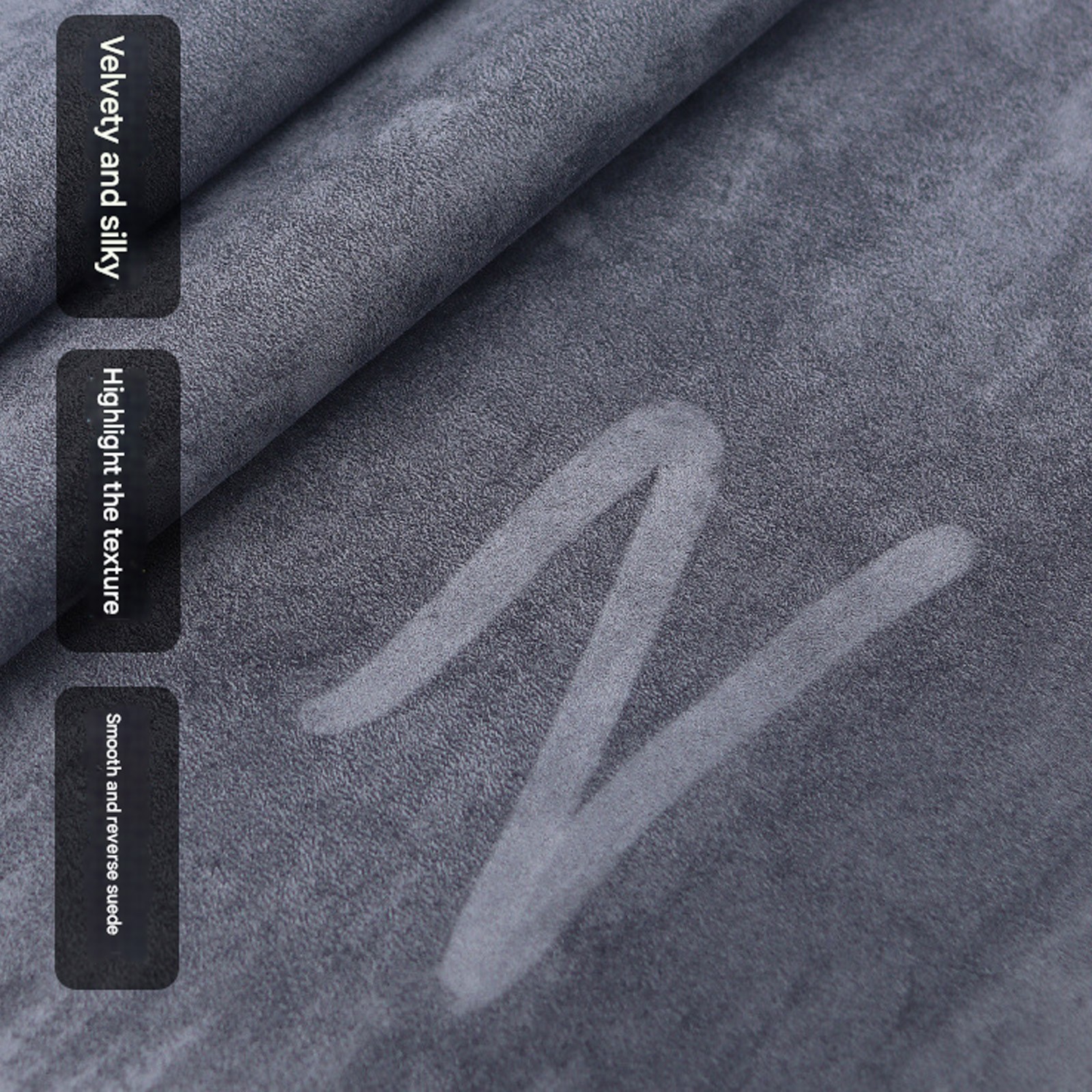 30*150cm Black Self Adhesive Suede Fabric Velvet Liner Roll for Car Interior mfI