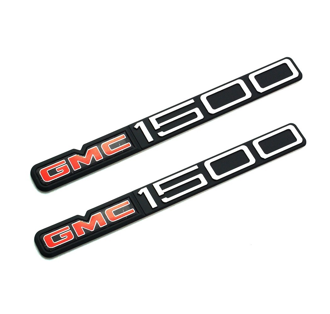pair set rh/lh door badge emblem nameplate for 1992-1999 c1500 truck double tape