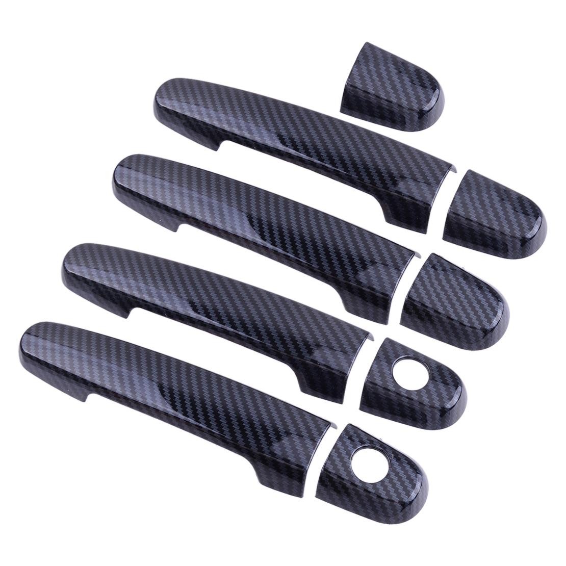Carbon Fiber Color Side Door Handle Covers Trim Fit for Toyota Corolla 2003-2013