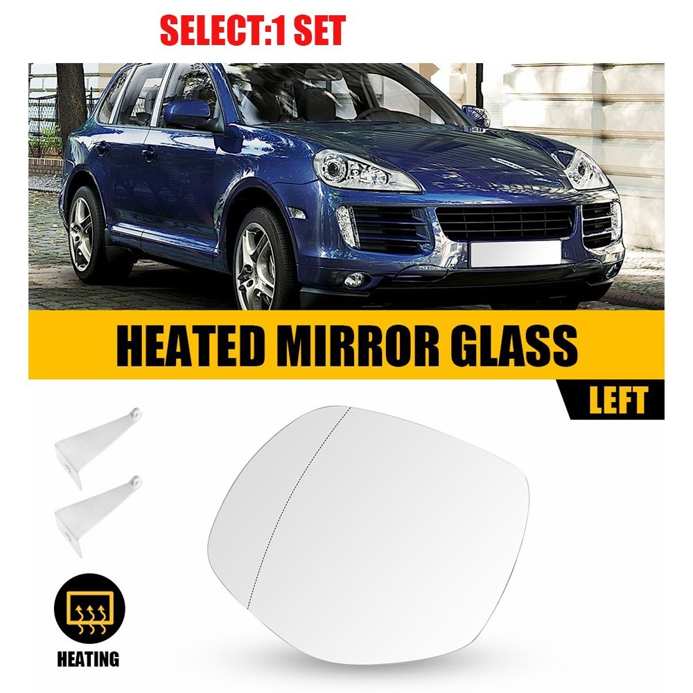 For 2008 2009 2010 PORSCHE CAYENNE LEFT LH DRIVER HEATED MIRROR GLASS OEM 1-10x
