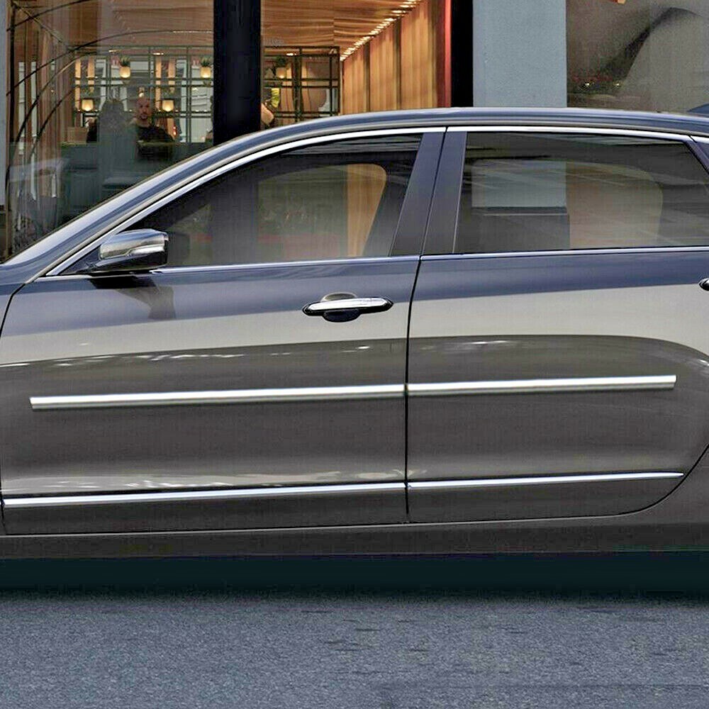 For: Cadillac CT6 2016-2021 Chrome Body Side Moldings #CBM-346-347-322-323