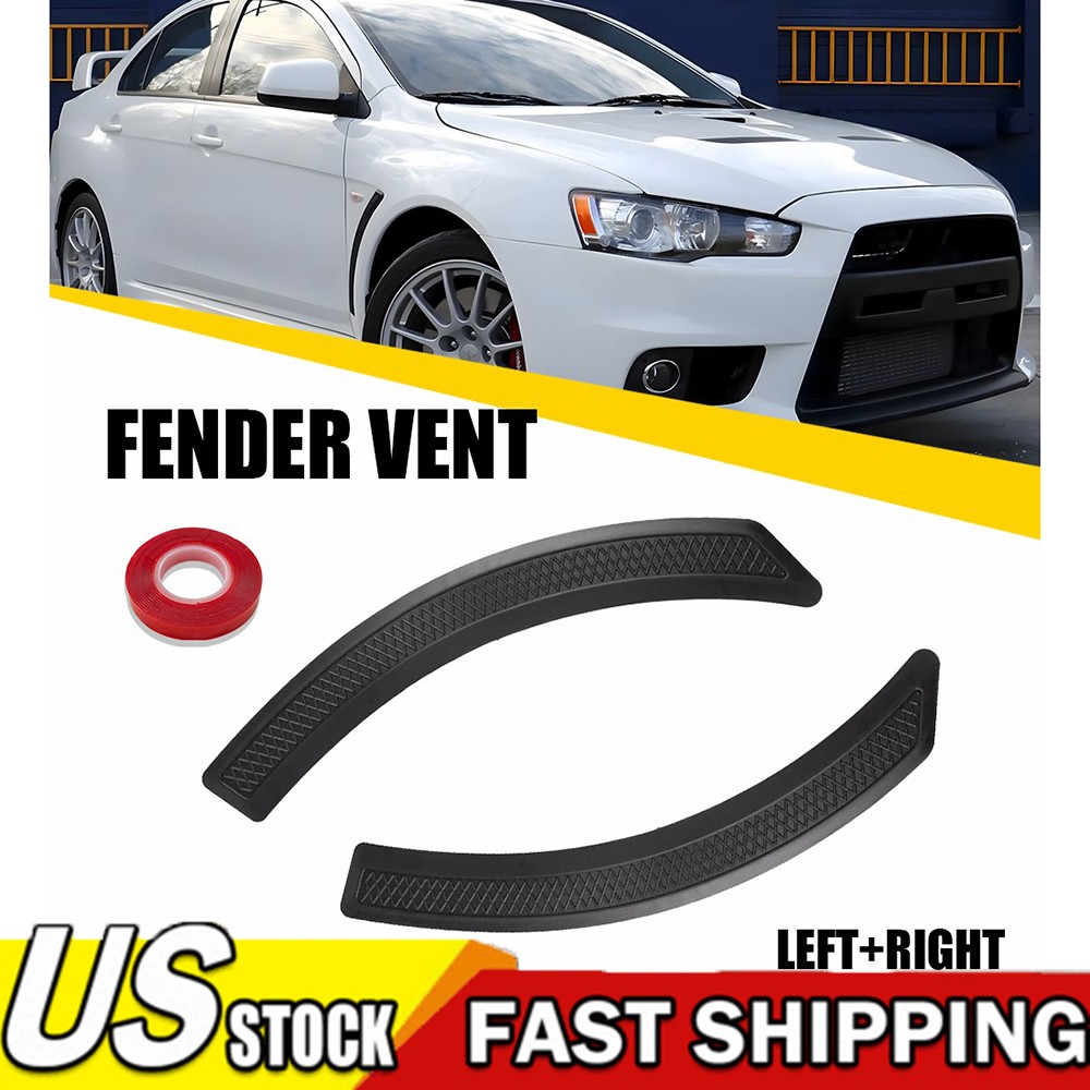 Evo 10 X Style Mesh Polyurethane Front Fender Side Vent Cover For Lancer 1~10X