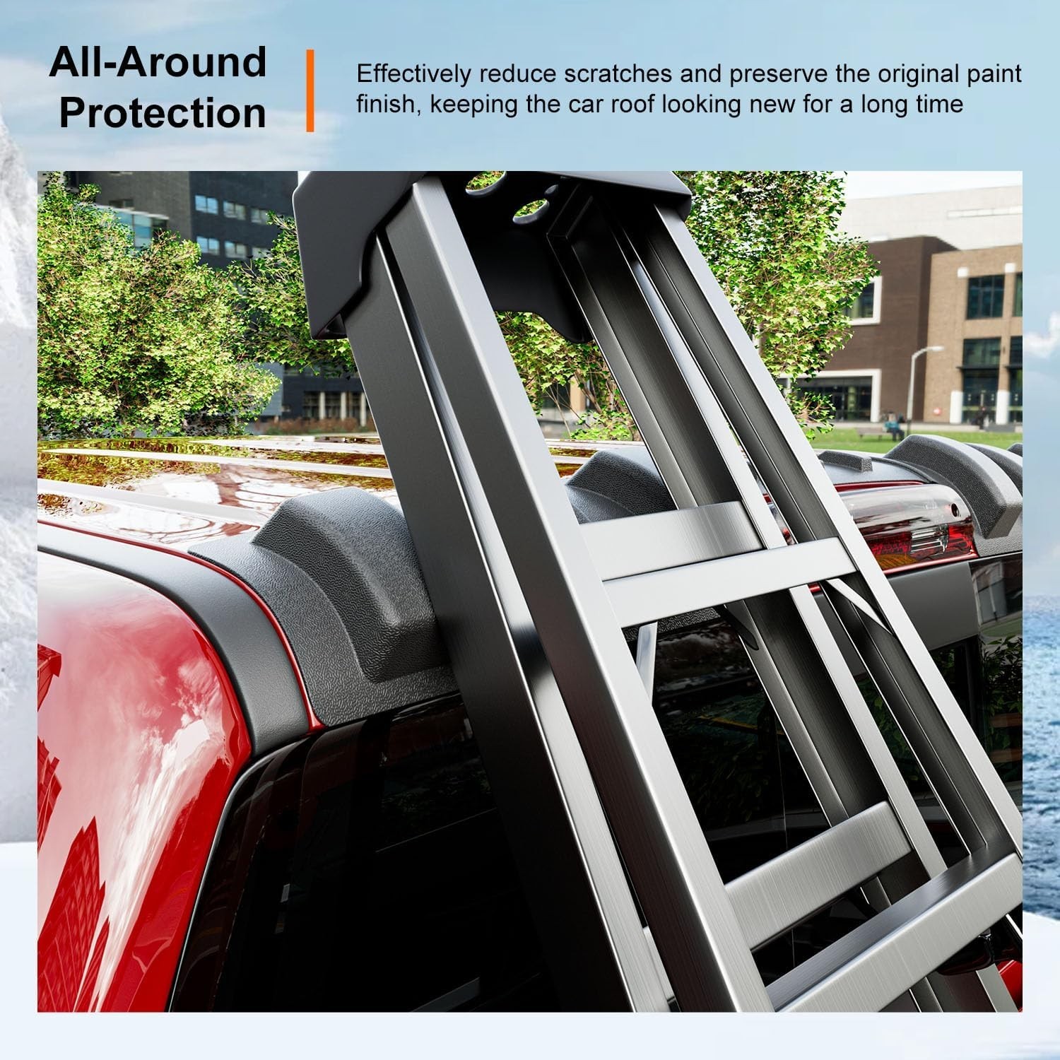 For 2014-2018 Chevy Silverado GMC Sierra 1500 Rear Roof Protector Rear Spoiler