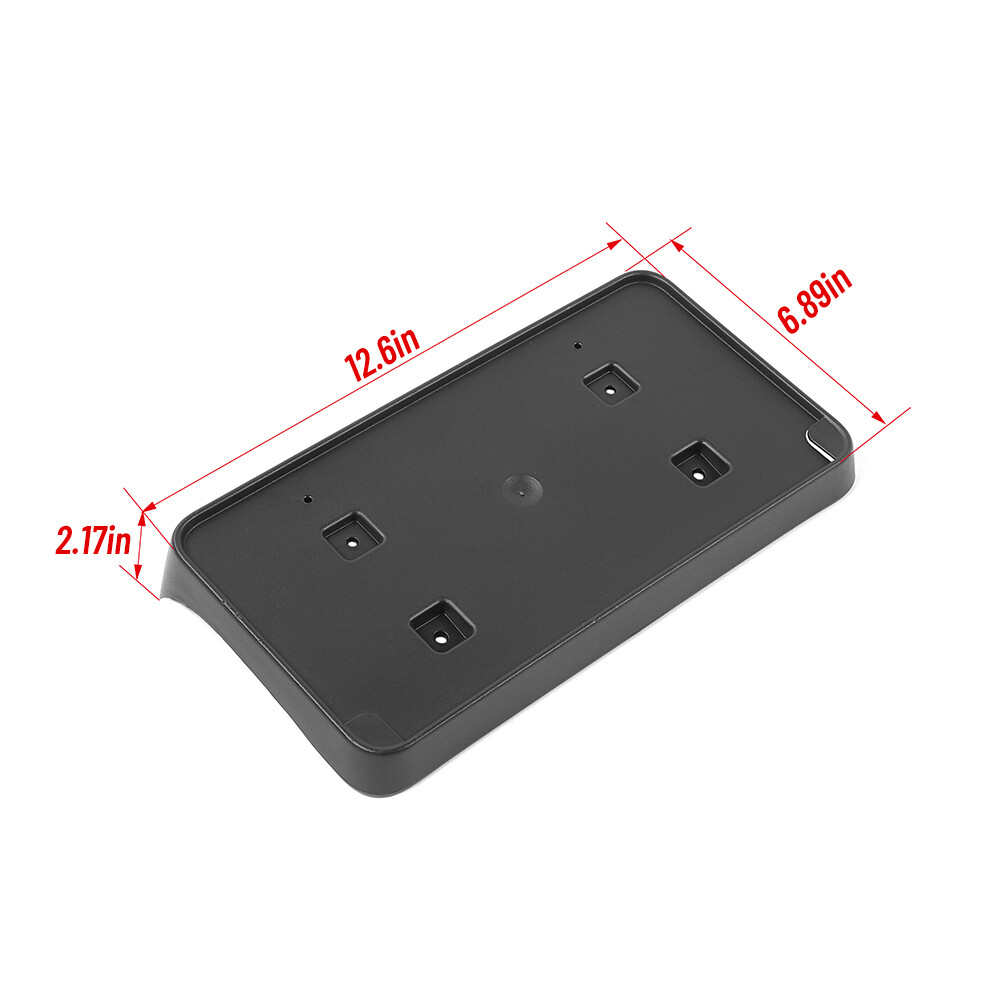 Front Bumper License Plate Bracket Holder Mount Base For Dodge Charger 15+ Black