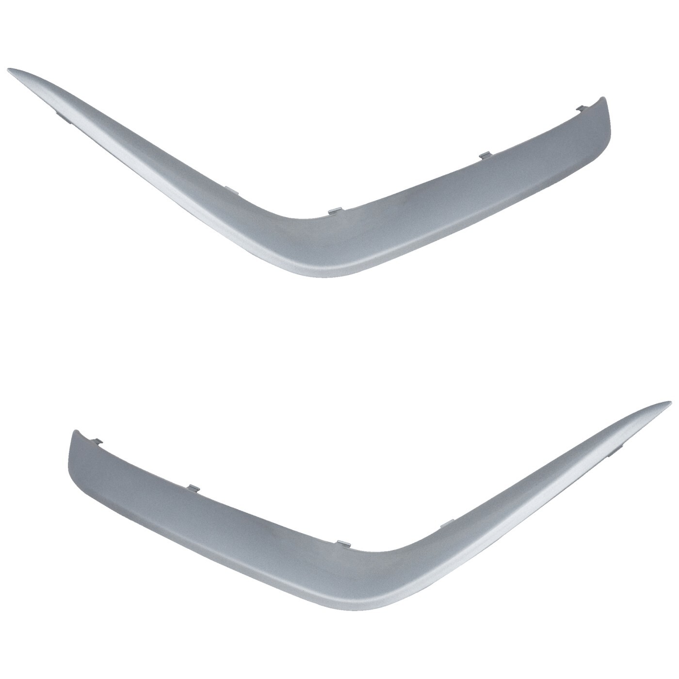 Bumper Trims For 2017-2019 Kia Niro Rear Driver and Passenger Side Painted Gray