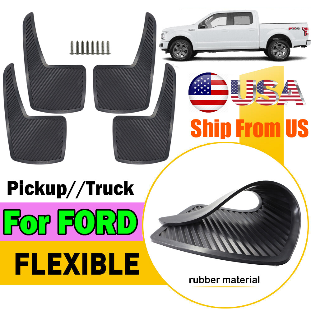 4 Mud Flaps Splah Guards For Ford Transit Maverick Ranger F150 F250 F350 Pickup