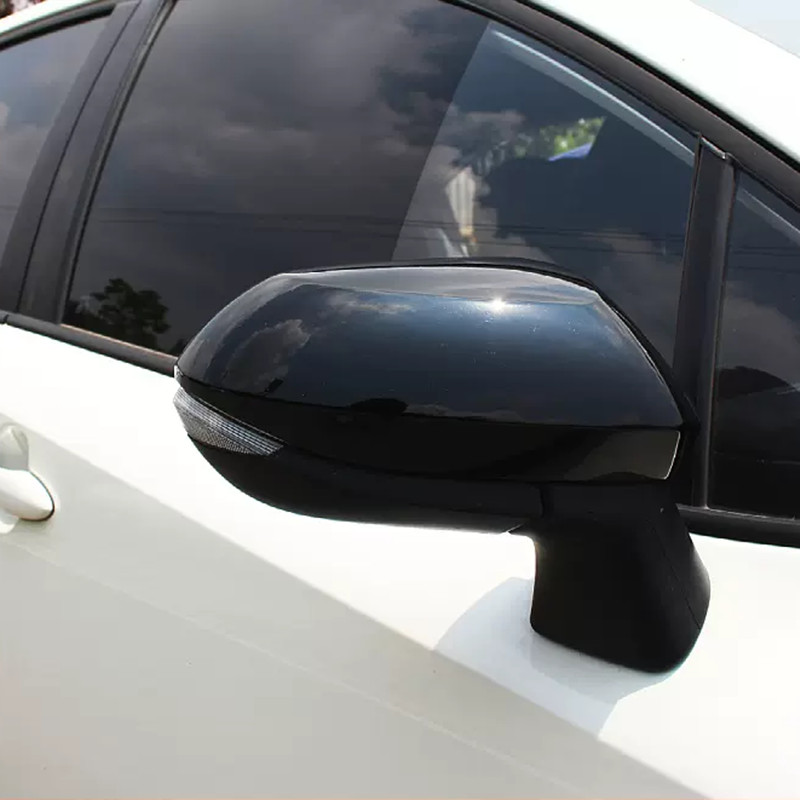 For Toyota Corolla 2019-2026 Bright Black Side Mirrors Rearview Trim Cover