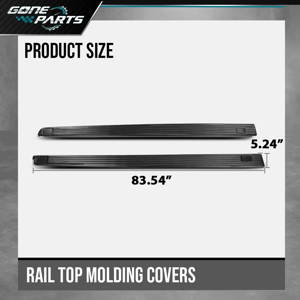 6-3/4 FT Bed Side Rail Molding Covers 2C3Z-99291A40-BAA Fit For 02-16 Ford F250