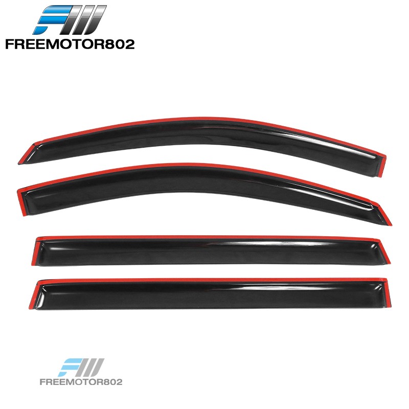 Fits 04-10 Toyota Sienna Slim Style Window Visors Rain Sun Guard Deflector 4PC
