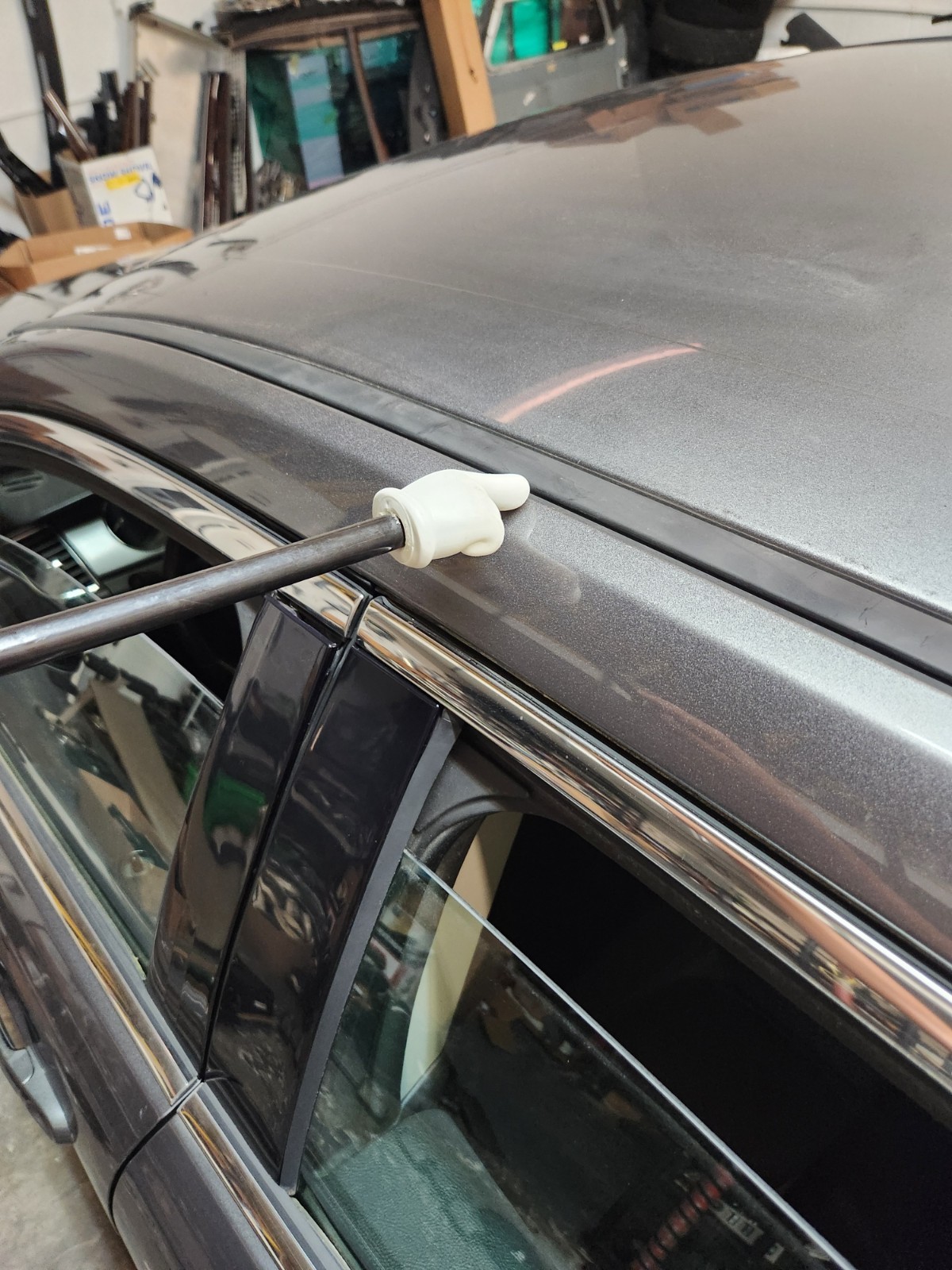 OEM SET 2PCS 2010-2019 Taurus-Roof Top Molding Trim Cover Drip Rail L & R Black