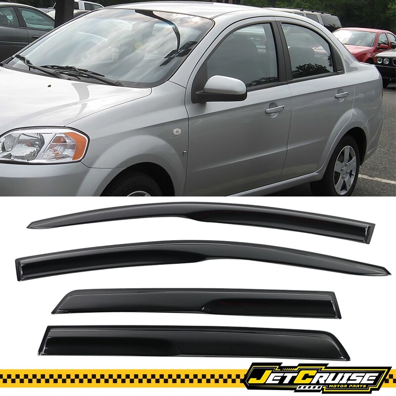Fits 07-11 Chevy Aveo5 Hatchback Mugen Style Acrylic Window Visor Rain Guards