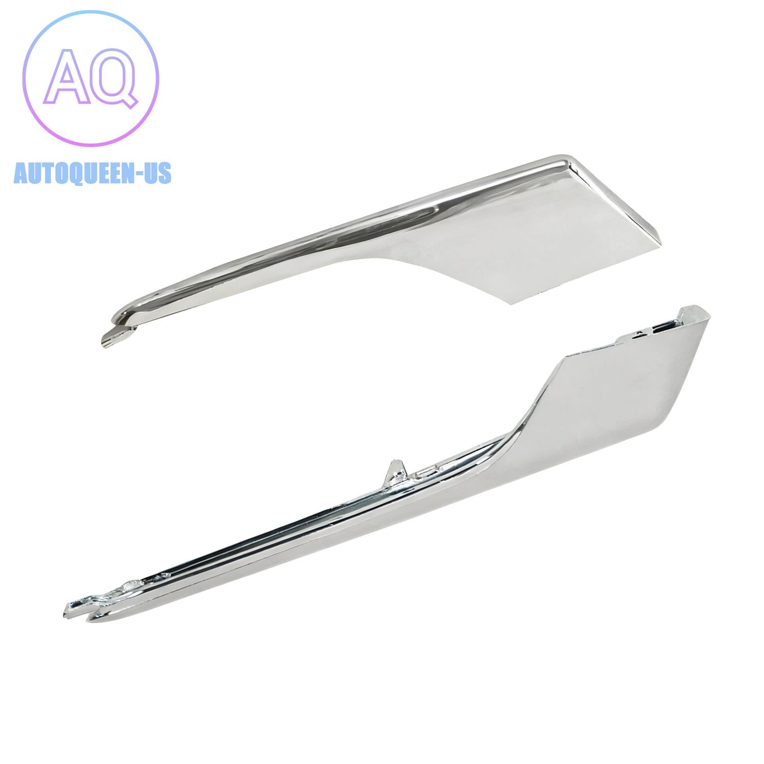 Left Front Parking Fog Light Molding Trim Strip Lower & Upper for Tesla Model X