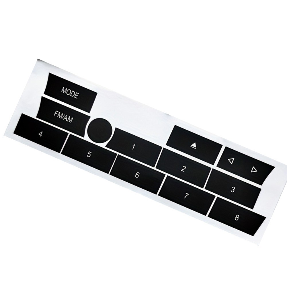 Custom Fit A/C and Radio Button Stickers for BMW 5 Series Vinyl Decal Design