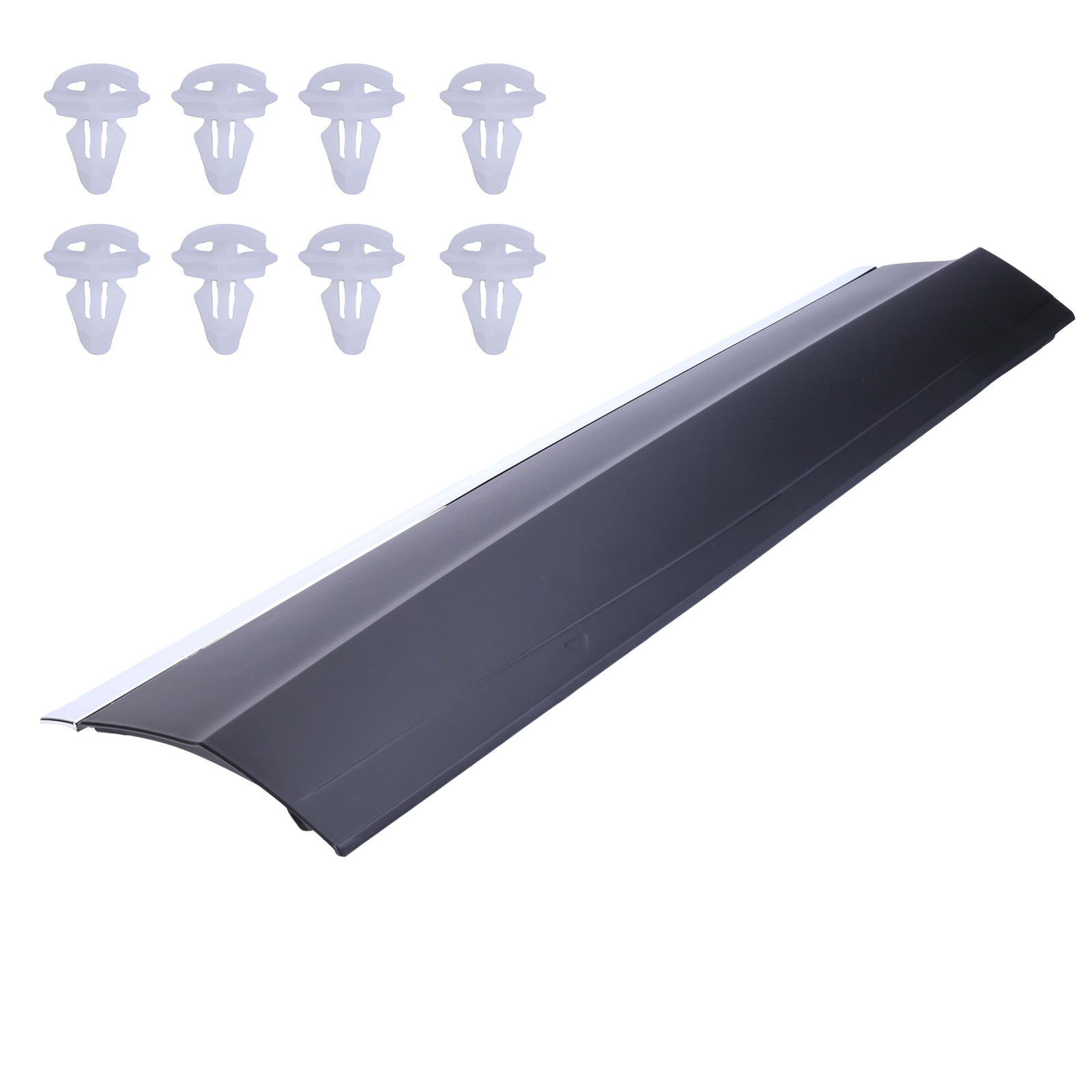 For 2018-21 Volkswagen Tiguan Right Rear Door Trim Molding Chrome/Black Painted
