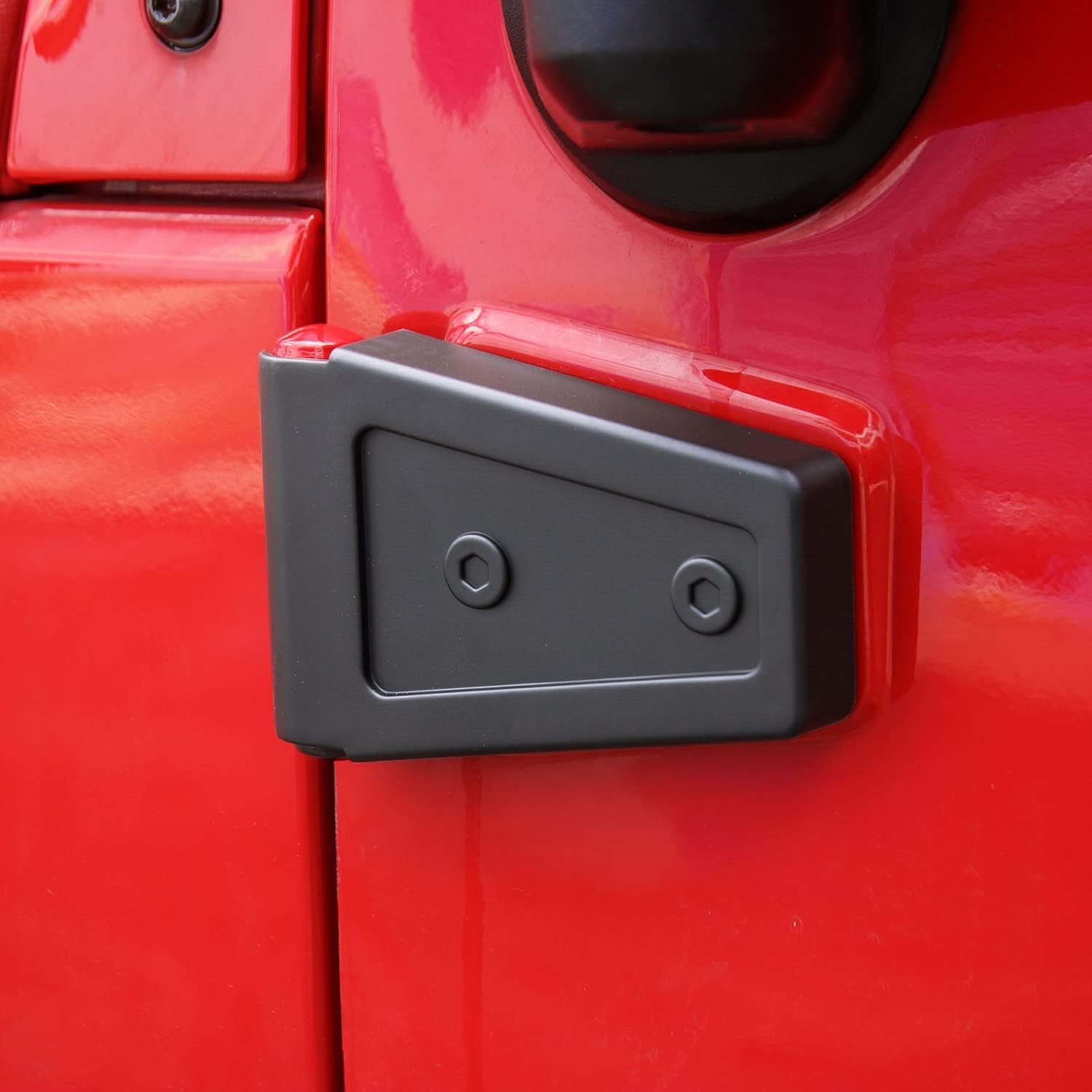 Precision Molded Black Door Hinge Covers for 2007-2018 Jeep Wrangler JK/JKU