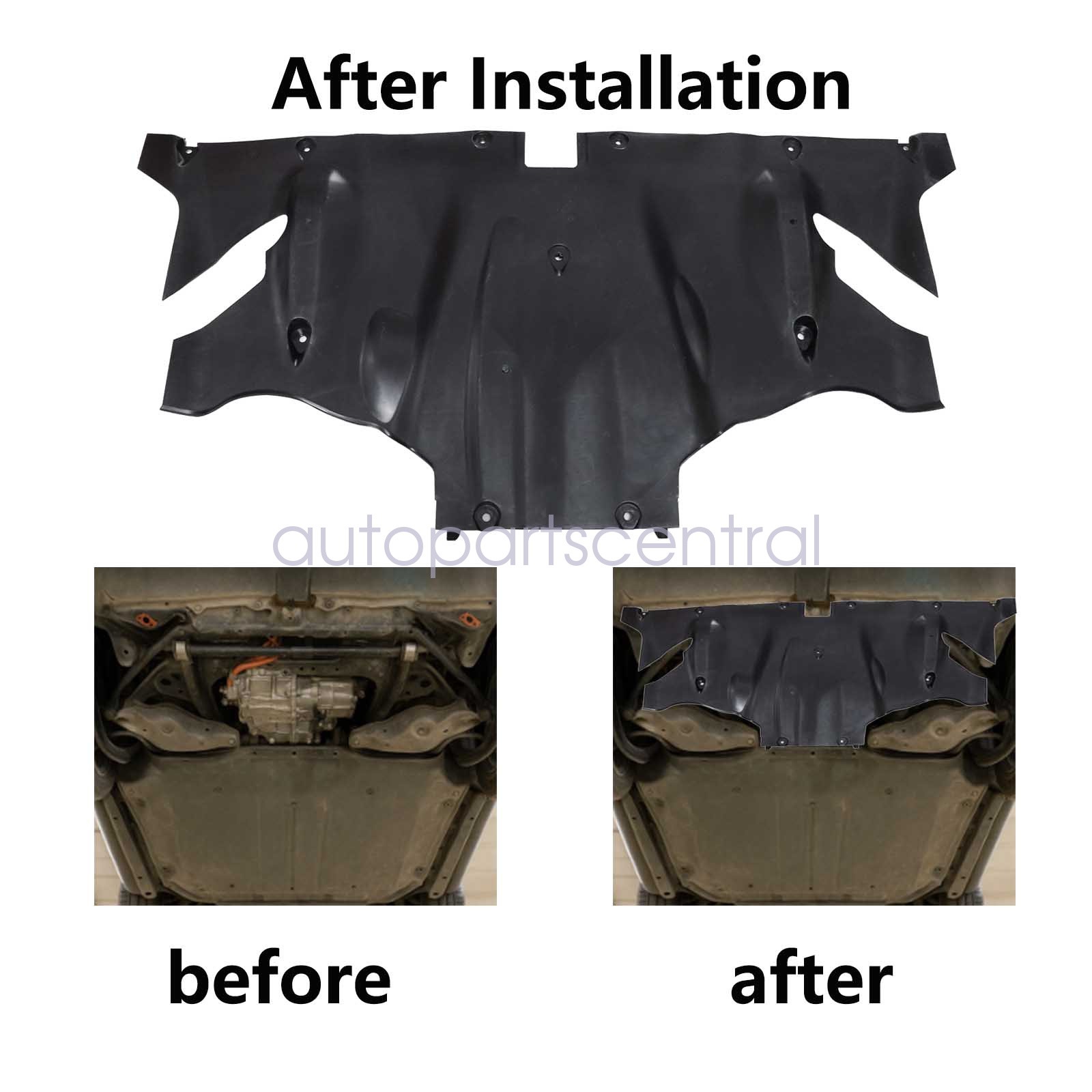 Rear Engine Under Cover Aero Splash Shield Guard For 2017-2023 Tesla Model 3/Y