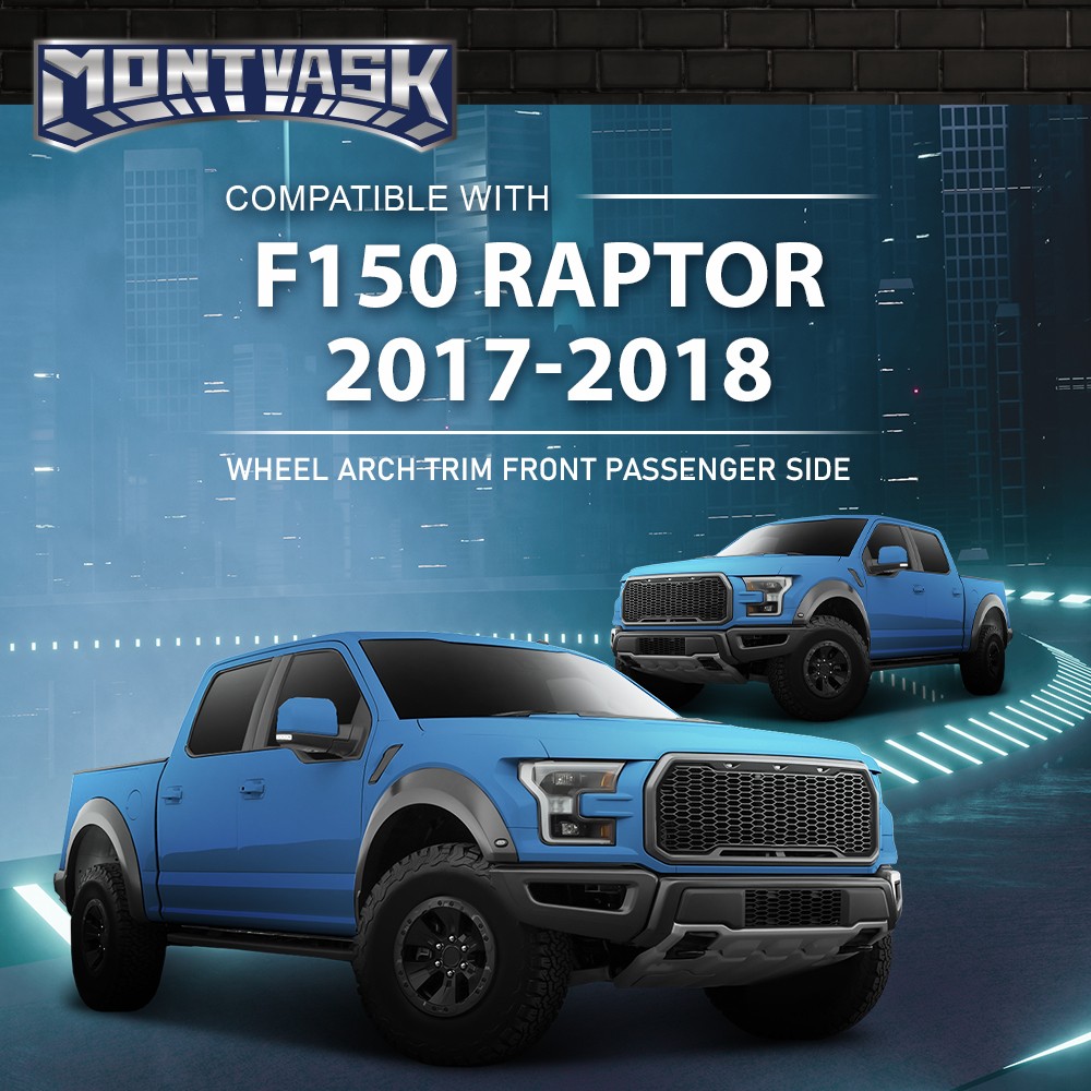 Fit For 2017-2020 Ford F-150 Raptor Front Right Side Fender Wheel Arch Molding