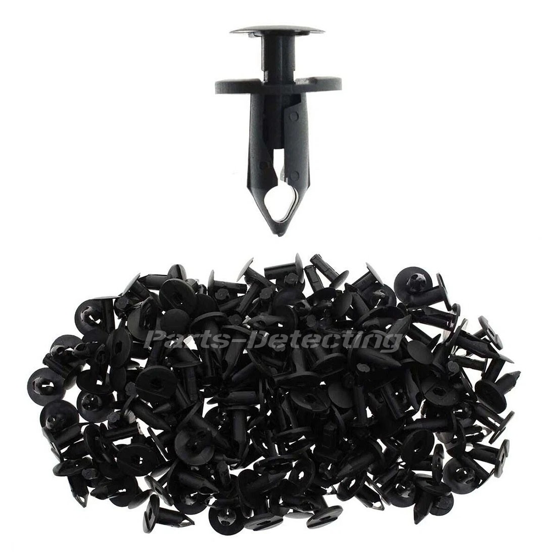 100x 8mm Bumper Clips Retainer Auto Car Plastic Rivets Fastener Fender Push USA