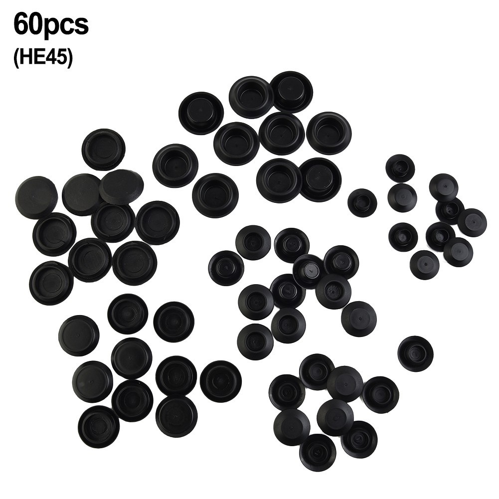 60 Piece High Quality Flush Mount Plastic Hole Assortment Auto Body Sheet