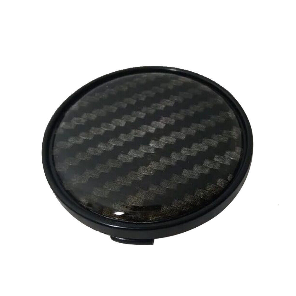 60mm Black Carbon Fiber Car Wheel Center Hub Cap Rim Hub Cover Auto Accessories