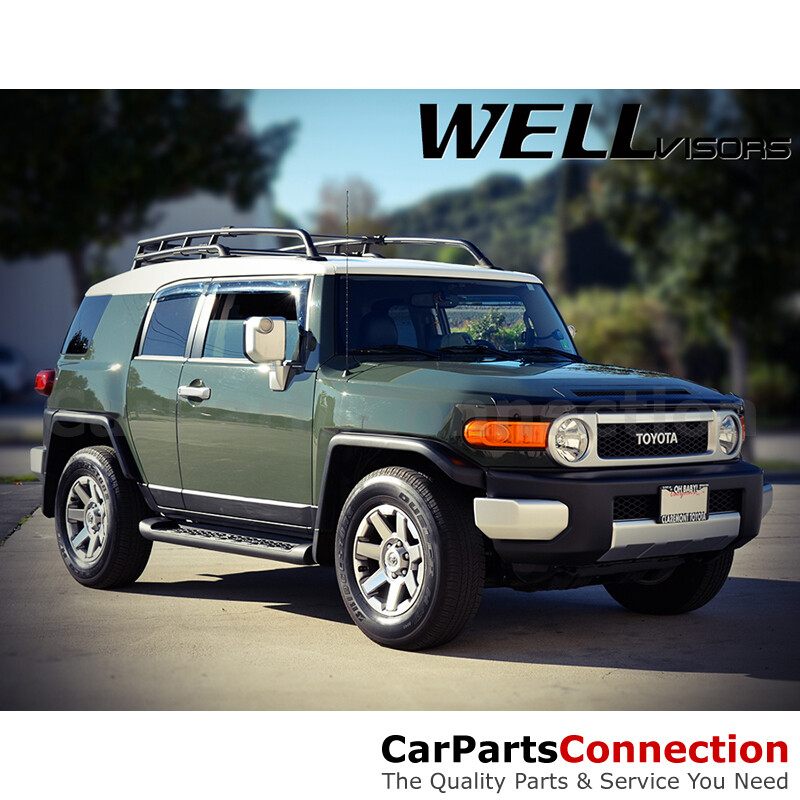 WellVisors Window Visors 2007-2014 For Toyota FJ Cruiser Sun Visors Deflectors