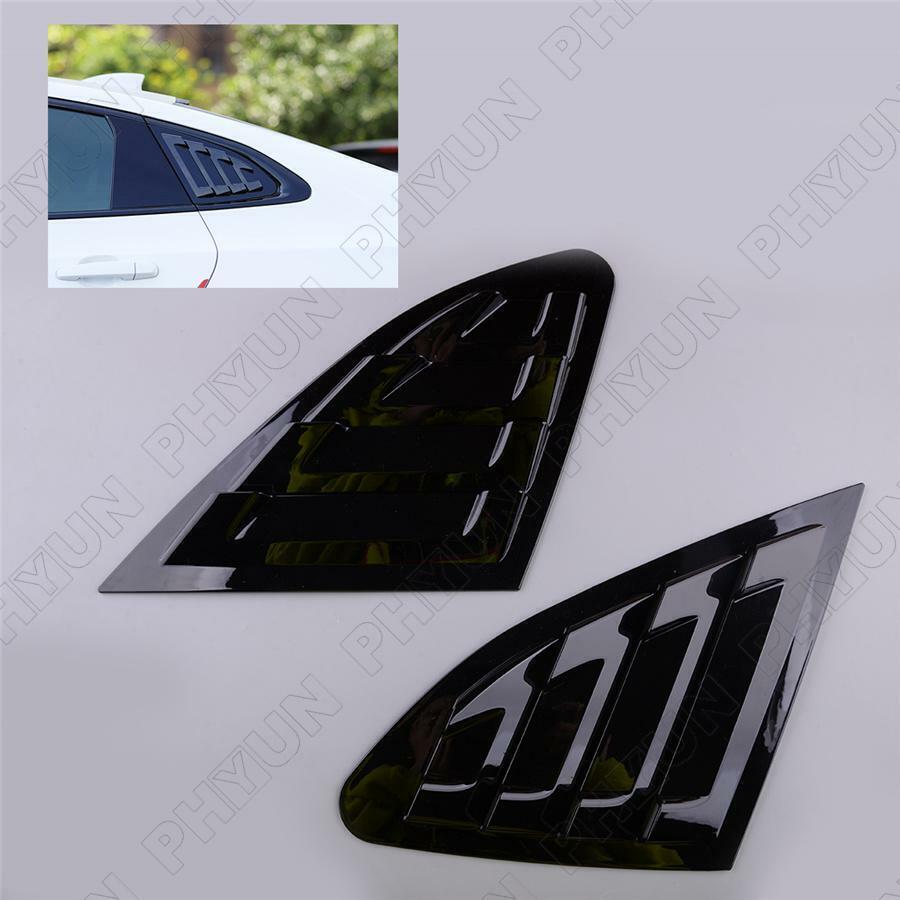 2 x Glossy Black Window Louvers Shutter Cover For Chevrolet Malibu XL 2016-2020