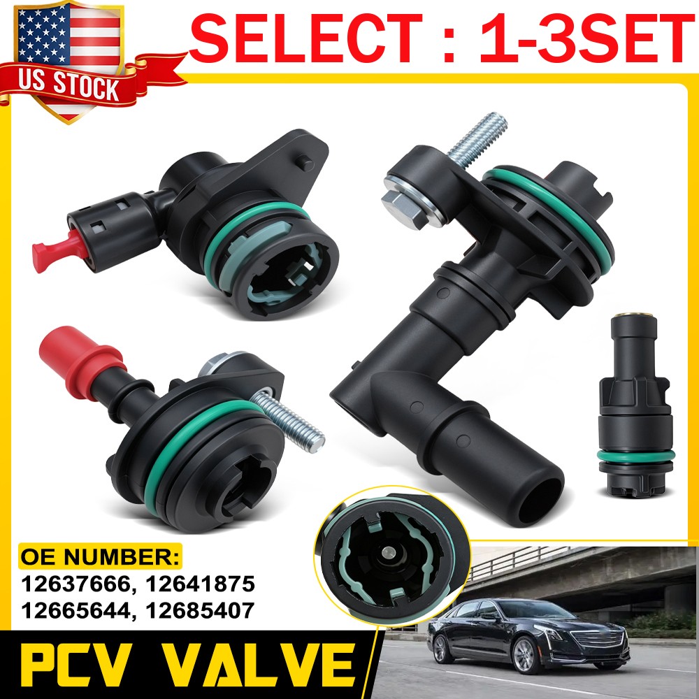 4-12PCS Positive Crankcase Ventilation PCV Valve for Cadillac ATS 2013-2018 2019