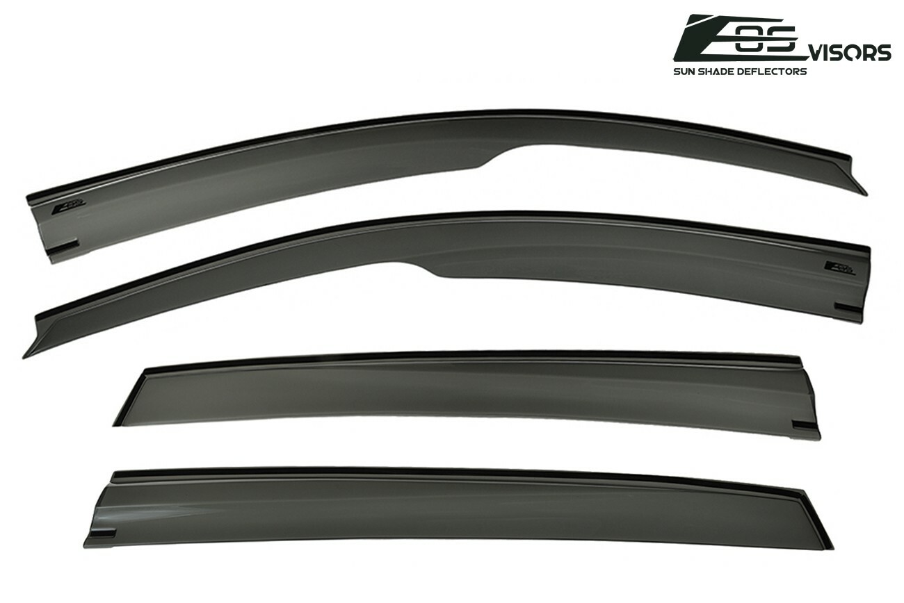JDM MUGEN SMOKE TINTED Side Vents Sun Shade Window Visors For 14-20 Acura MDX