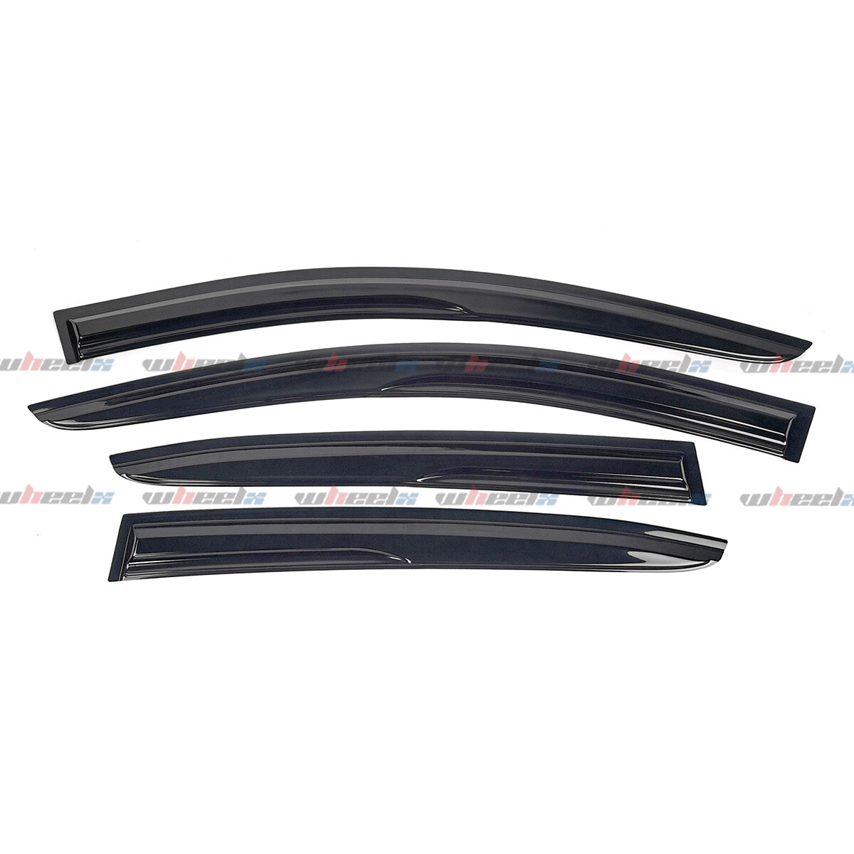 FOR 2015-20 ACURA TLX JDM MUGEN STYLE 3D WAVY WINDOW VISOR RAIN GUARD DEFLECTOR