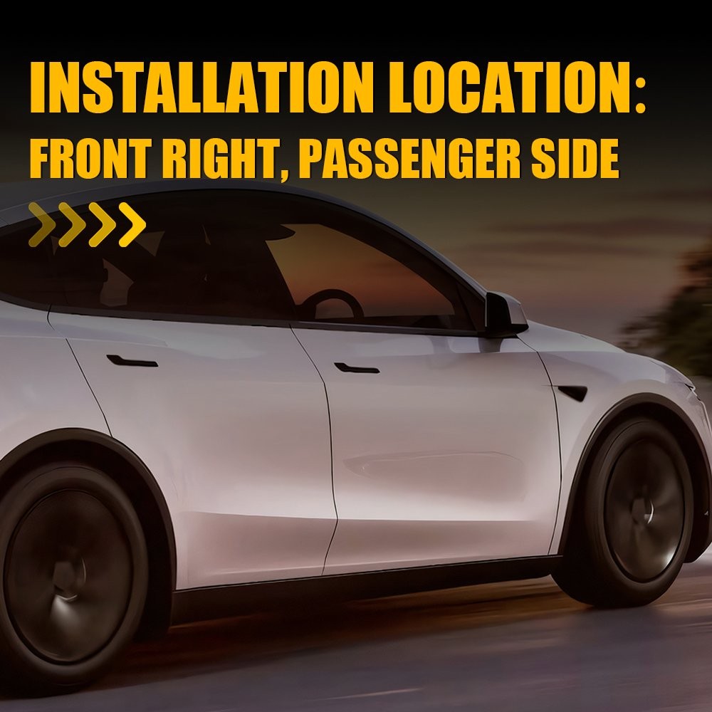 For Tesla Y 2020 2021 2022 2023 2024 2025 Passenger Heated Mirror Glass 1-5X