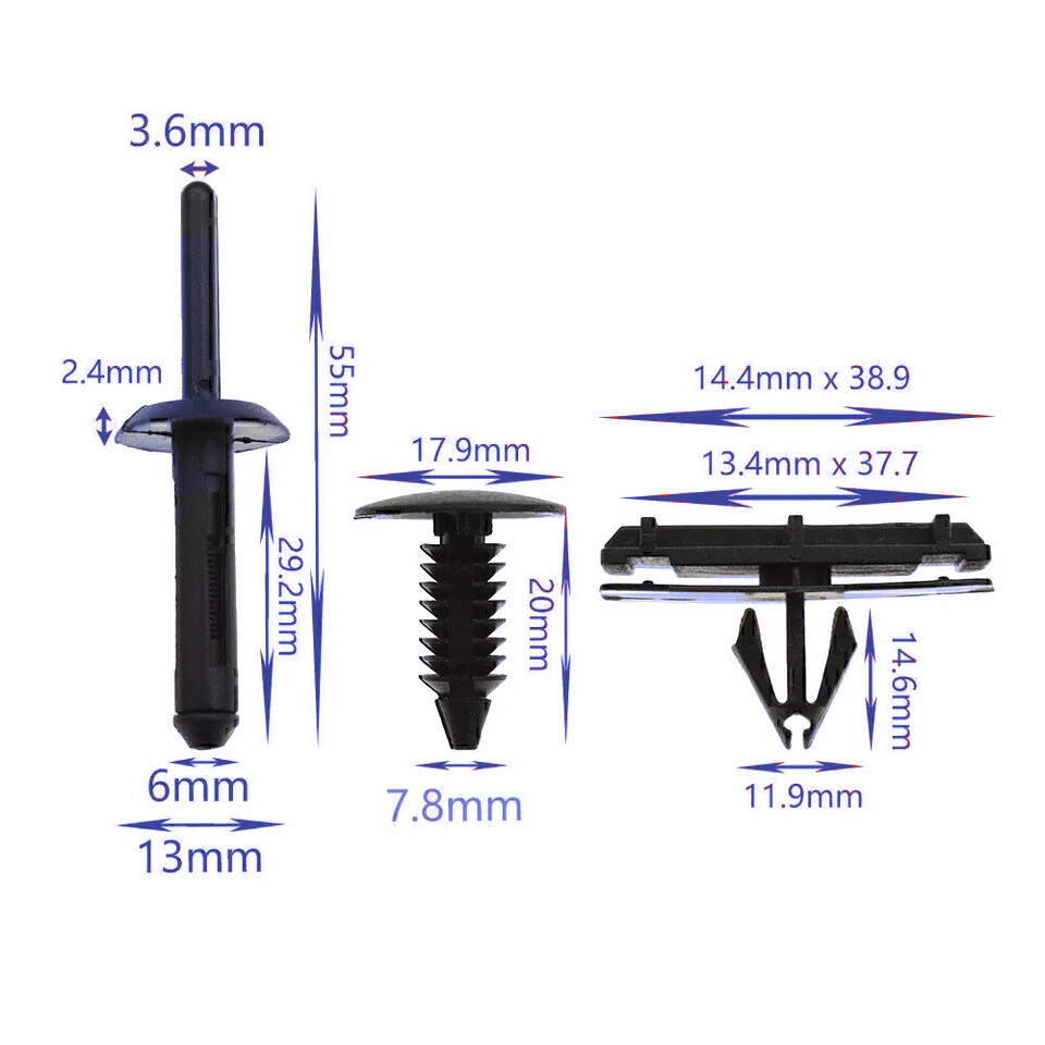 156PCS Full Fender Flare Hardware Clip Mounting Kit for Jeep Wrangler 2.0L 3.6L