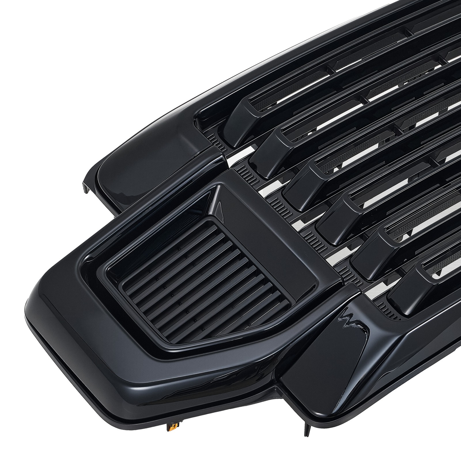 Front Bumper Grille Gloss Black For 2020-2022 Ford F-250 F-350 F-450 Super Duty