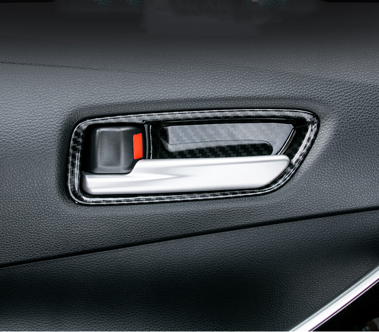 For Toyota Corolla 2019-2023 Carbon Fiber Interior Door Handle Bowl Cover Trim